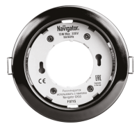 купить Светильник точечный GX53 круг черный/хром встраиваемый  в Самаре Светильник точечный GX53 круг черный/хром встраиваемый