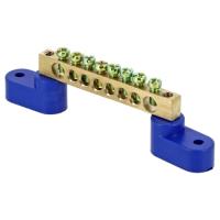 купить Шина нулевая 8*12 8 отв. на 2 угловых изол. в Самаре Шина нулевая 8*12 8 отв. на 2 угловых изол.