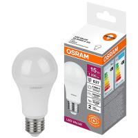 купить Лампа светодиодная 220В Е27 15Вт 4000К 1200лм стандарт A60 матовая Osram LED Value в Самаре Лампа светодиодная 220В Е27 15Вт 4000К 1200лм стандарт A60 матовая Osram LED Value