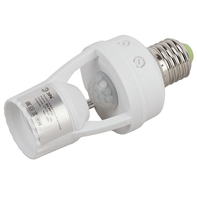 купить Датчик движения в патрон 60Вт 6м 360гр белый IP20 MD 015 ЭРА в Самаре Датчик движения в патрон 60Вт 6м 360гр белый IP20 MD 015 ЭРА