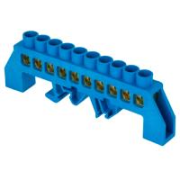 купить Шина нулевая 8*12 10 отв. в комб. DIN-изол "Стойка" в Самаре Шина нулевая 8*12 10 отв. в комб. DIN-изол "Стойка"