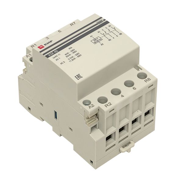купить Контактор модульный 40А 230В 2НО 2НЗ 3мод КМ EKF PROxima в Самаре Контактор модульный 40А 230В 2НО 2НЗ 3мод КМ EKF PROxima