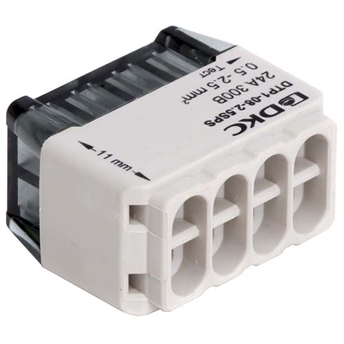 Клемма 8*2,5мм2 компактная серый DKC 2 шт