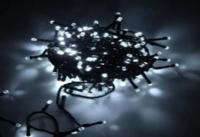 купить Гирлянда нить 12м белый 120свд с контроллером IP20 черный провод 8 режимов в Самаре Гирлянда нить 12м белый 120свд с контроллером IP20 черный провод 8 режимов