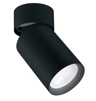 купить Светильник даунлайт 1*35Вт GU10 цилиндр черный накладной поворотный Feron в Самаре Светильник даунлайт 1*35Вт GU10 цилиндр черный накладной поворотный Feron