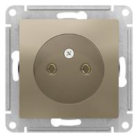 AtlasDesign шампань розетка скрытая 1-мест IP20 