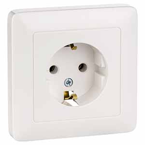 купить Хит белый розетка скрытая 1-мест заземление IP20  в Самаре Хит белый розетка скрытая 1-мест заземление IP20
