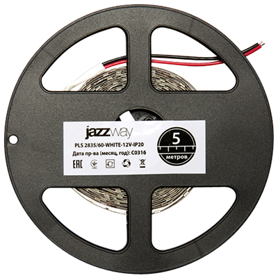 купить Лента свд 12В 6Вт/м 60свд/м 6500К 480лм/м 2835 IP65 Jazzway 5м в Самаре Лента свд 12В 6Вт/м 60свд/м 6500К 480лм/м 2835 IP65 Jazzway 5м