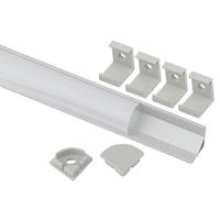 купить Профиль с экраном угловой овал 16*16мм ЭРА крепеж 4шт+заглушки 2шт в Самаре Профиль с экраном угловой овал 16*16мм ЭРА крепеж 4шт+заглушки 2шт