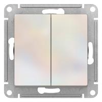 Атлас жемчуг выключатель 2кл скрытая 10А IP20 