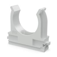 купить Держатель для трубы 32мм серый 25шт ПРОМРУКАВ  в Самаре Держатель для трубы 32мм серый 25шт ПРОМРУКАВ