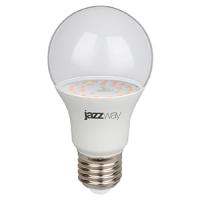 Фито лампа свд 220В Е27 9Вт стандарт прозрачная красно-синий Jazzway для растений