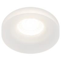 купить Светильник точечный GU5.3 круг белый встраиваемый  в Самаре Светильник точечный GU5.3 круг белый встраиваемый