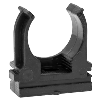 купить Держатель для трубы 25мм черный 100шт EKF  в Самаре Держатель для трубы 25мм черный 100шт EKF