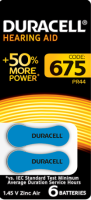 купить Батарейка дисковая ZA675 BL6 Duracell слуховой аппарат в Самаре Батарейка дисковая ZA675 BL6 Duracell слуховой аппарат