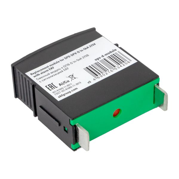 купить Ограничитель перенапряжения Сменный модуль ОПВ-D 1Р 5/5кА 275В EKF в Самаре Ограничитель перенапряжения Сменный модуль ОПВ-D 1Р 5/5кА 275В EKF