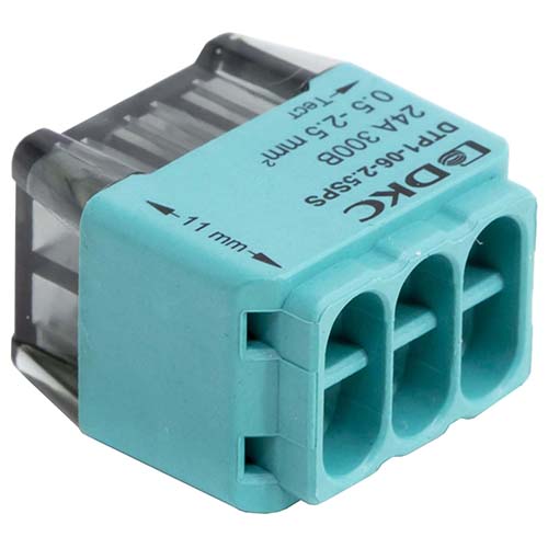 купить Клемма 6*2,5мм2 компактная синий DKC 6 шт в Самаре Клемма 6*2,5мм2 компактная синий DKC 6 шт