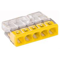 купить Клемма 5*2,5мм2 желтый Wago 2273-205 100шт в Самаре Клемма 5*2,5мм2 желтый Wago 2273-205 100шт