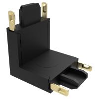 купить Коннектор черный V-обр. Jazzway MTR16 CV-BL  в Самаре Коннектор черный V-обр. Jazzway MTR16 CV-BL