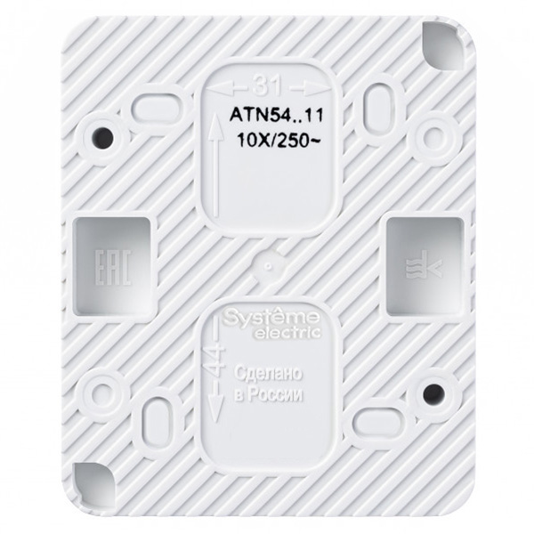 AtlasDesign Profi54 белый выключатель 1кл открытая 10А IP54 