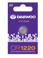 купить Батарейка дисковая CR1220 BL1 Daewoo в Самаре Батарейка дисковая CR1220 BL1 Daewoo