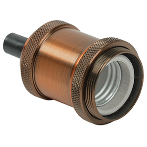 купить Патрон подвесной E27 керамика/металл бронза IEK RETRO в Самаре Патрон подвесной E27 керамика/металл бронза IEK RETRO