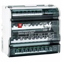 купить Шина нулевая 4*11 15групп в корпусе (кросс-модуль) на DIN-рейку/монтажную панель EKF  в Самаре Шина нулевая 4*11 15групп в корпусе (кросс-модуль) на DIN-рейку/монтажную панель EKF