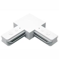 Соединитель " L" для однофазного трека белый Gauss