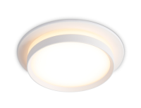 купить Светильник точечный GX53 круг белый встраиваемый Ambrella в Самаре Светильник точечный GX53 круг белый встраиваемый Ambrella