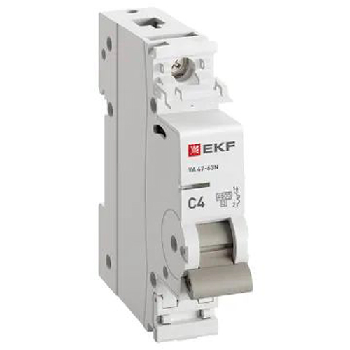 Автомат 1Р 4А C 4,5кА ВА47-63N EKF PROxima 