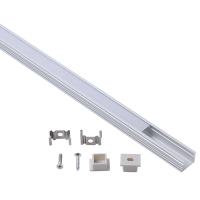 купить Профиль с экраном встраиваемый 16*12*2000мм Gauss крепеж+заглушки в Самаре Профиль с экраном встраиваемый 16*12*2000мм Gauss крепеж+заглушки