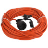 купить Удлинитель 1-мест 30м ПВС 2*0,75 оранжевый  IP44 ЭРА  в Самаре Удлинитель 1-мест 30м ПВС 2*0,75 оранжевый  IP44 ЭРА