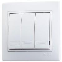 купить Мира выключатель скрытая белый 3кл 10А IP20  в Самаре Мира выключатель скрытая белый 3кл 10А IP20