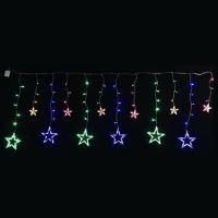 Гирлянда занавес 2*1м мульти 138свд с контроллером IP20 прозрачный провод 8 режимов