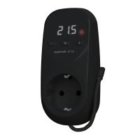 купить Терморегулятор воздуха в розетку 16А черный Welrok  в Самаре Терморегулятор воздуха в розетку 16А черный Welrok