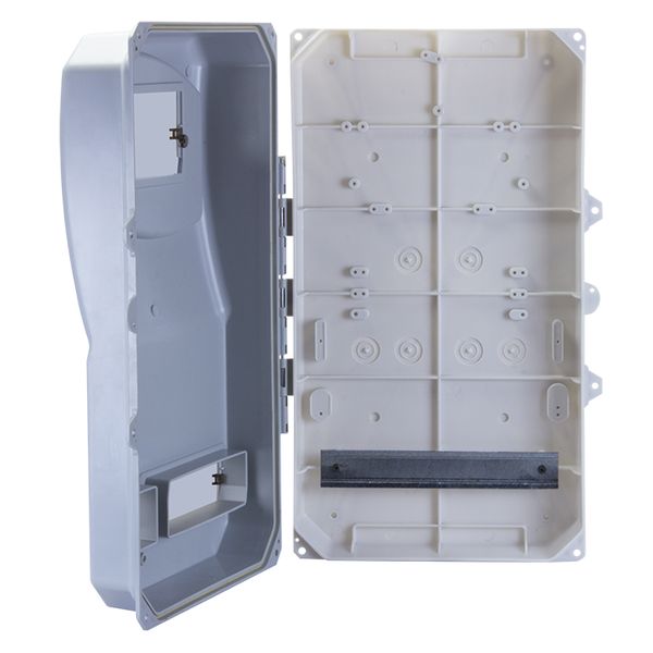 Бокс для счетчика 3ф 11мод навесной серый IP55 ЩУРн-П EKF 