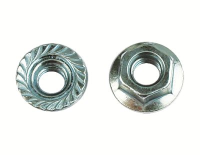Гайка М10 с насечкой цинк 