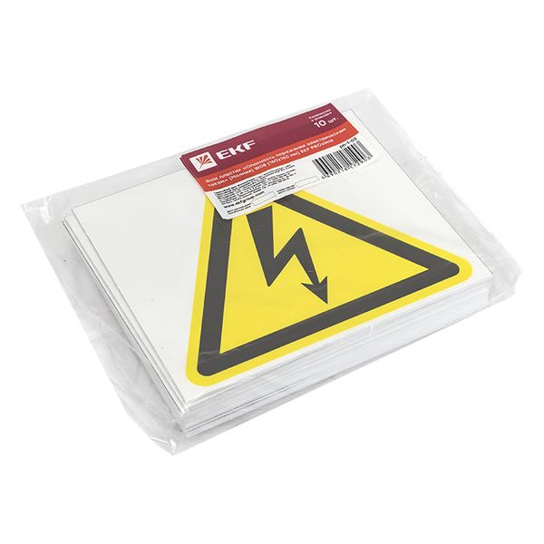 купить Плакат "Опасность поражения электрическим током" 150*150мм EKF в Самаре Плакат "Опасность поражения электрическим током" 150*150мм EKF