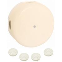 купить Коробка 110*110*35 круг песочное золото IP20  в Самаре Коробка 110*110*35 круг песочное золото IP20