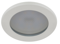 купить Светильник точечный GX53 круг белый встраиваемый влагозащищенный в Самаре Светильник точечный GX53 круг белый встраиваемый влагозащищенный
