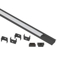 купить Комплект с врезным анодированным профилем ЭРА 2206B 22х6мм, 2м, черный САВ251 в Самаре Комплект с врезным анодированным профилем ЭРА 2206B 22х6мм, 2м, черный САВ251