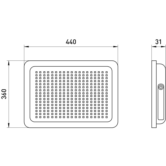 Прожектор свд 300Вт 6500К 30000лм черный IP65 120° ЭРА