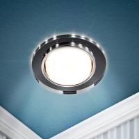 купить Встраиваемый светильник со светодиодной подсветкой ЭРА DK LD51 BK GX53 черный в Самаре Встраиваемый светильник со светодиодной подсветкой ЭРА DK LD51 BK GX53 черный