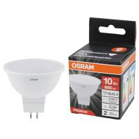 купить Лампа свд 220В GU5.3 10Вт 4000К 800лм MR16 матовая Osram LED Value black в Самаре Лампа свд 220В GU5.3 10Вт 4000К 800лм MR16 матовая Osram LED Value black