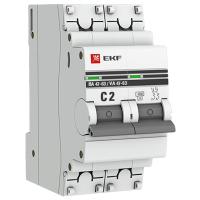 Автомат 2Р 2А C 4,5кА ВА47-63 EKF PROxima 
