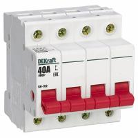 Выключатель-разъединитель 4Р 40А ВН-102 DEKraft