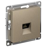 AtlasDesign шампань розетка RJ45 8(8) скрытая 1-ая  