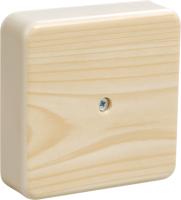 Коробка 100*100*29 квадрат сосна IP40  без клеммников
