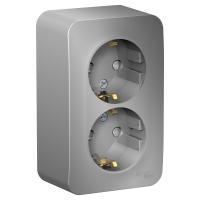 купить Бланка алюминий розетка открытая 2-мест заземление шторки IP20 изол.пластина в Самаре Бланка алюминий розетка открытая 2-мест заземление шторки IP20 изол.пластина