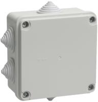 Коробка 100*100*50 квадрат серый IP55 